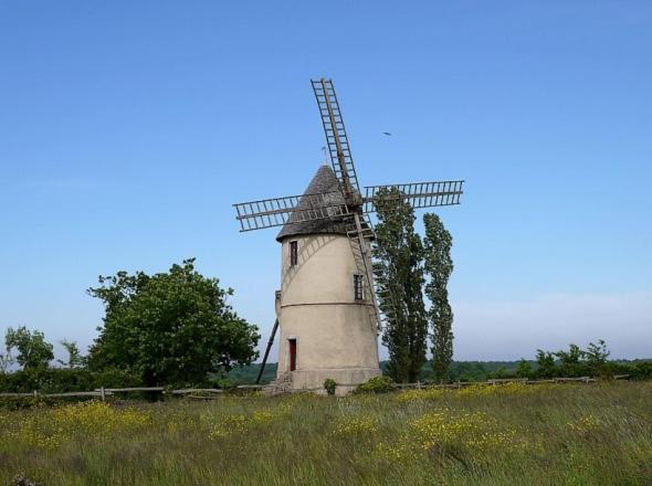 Villa Moulin A Vent Le Champ Du Trail Saint-Cyr-des-Gats Exterior foto